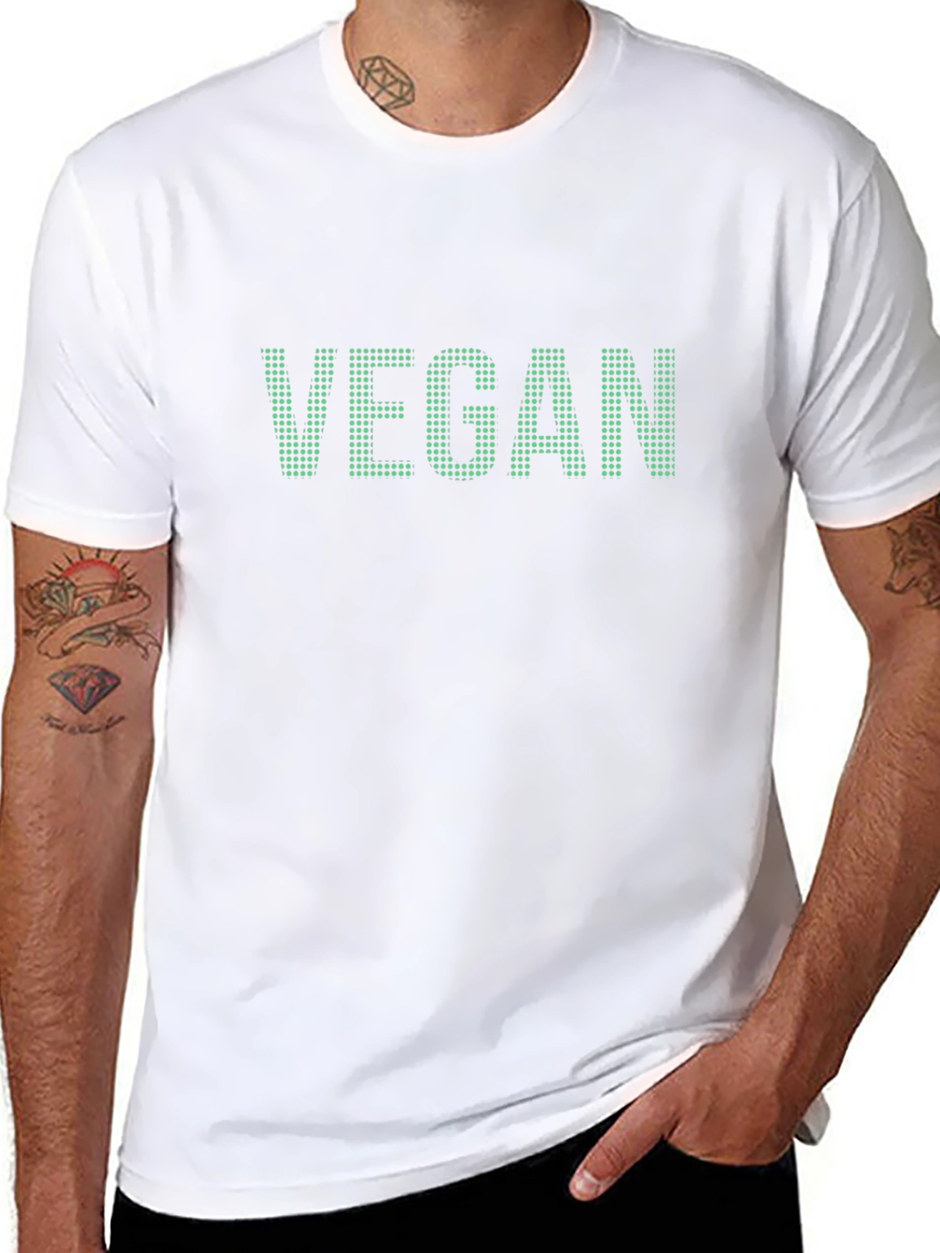 Vegan Pixel Art T-Shirt