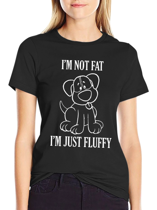 Im Not Fat Im Just Fluffy Dog T-Shirt