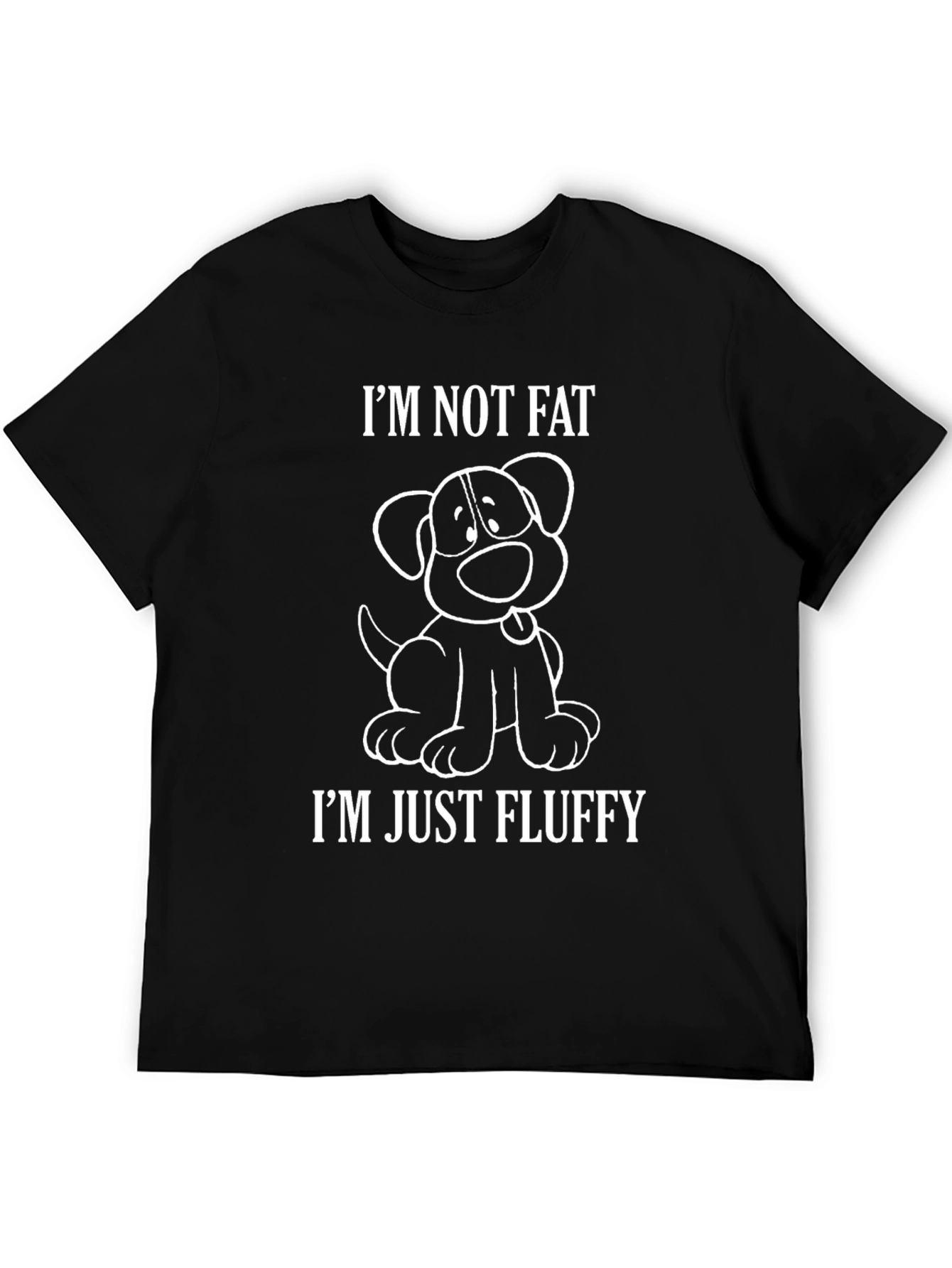 Im Not Fat Im Just Fluffy Dog T-Shirt