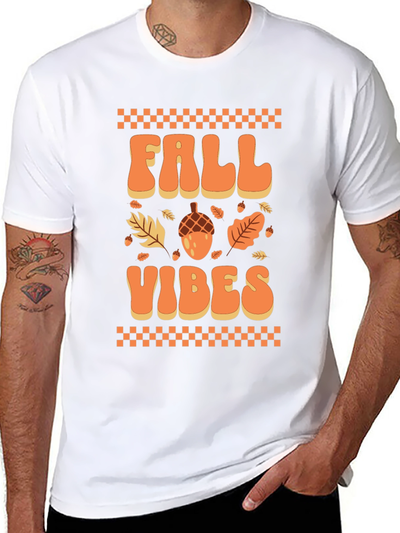 Fall Vibes Graphic Tee - Autumn Themed Shirt