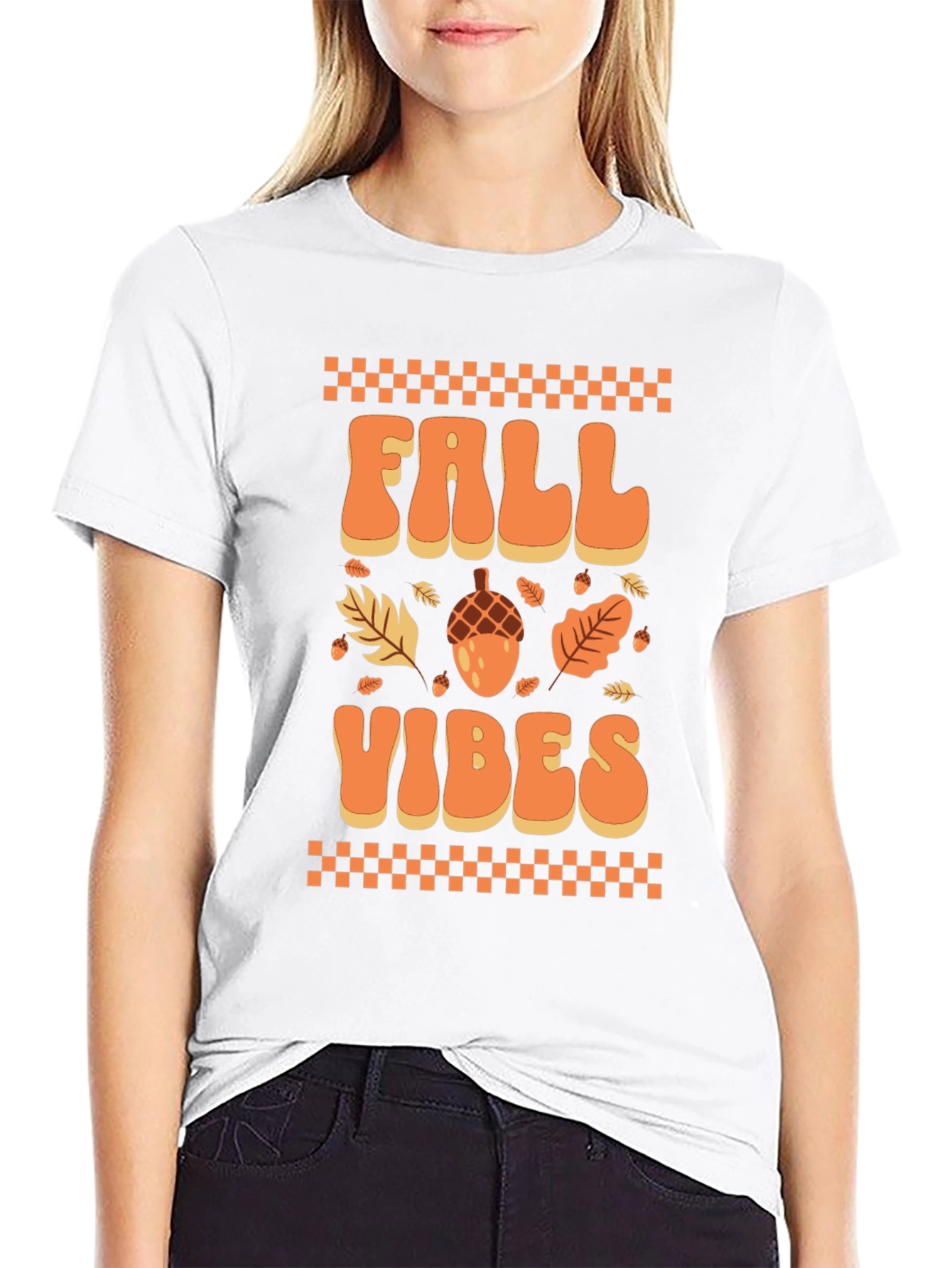 Fall Vibes Graphic Tee - Autumn Themed Shirt