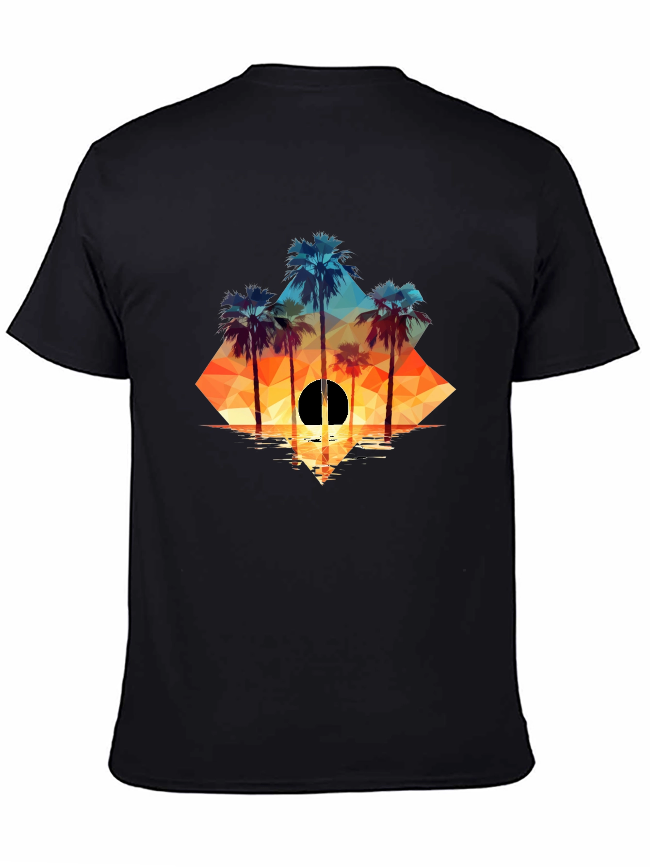 Geometric Palm Sunset Tee