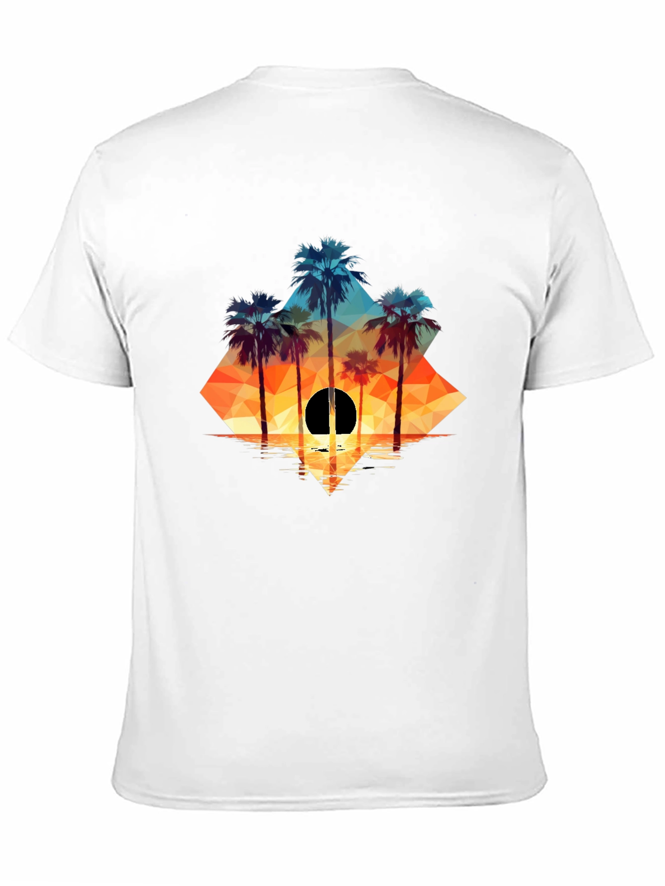 Geometric Palm Sunset Tee