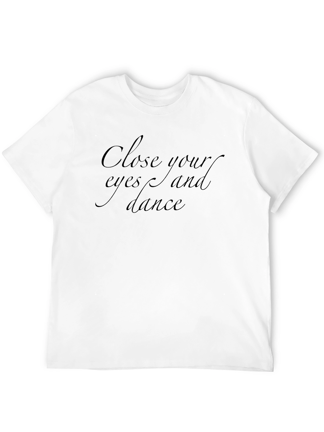 Close Your Eyes & Dance Black Graphic Tee