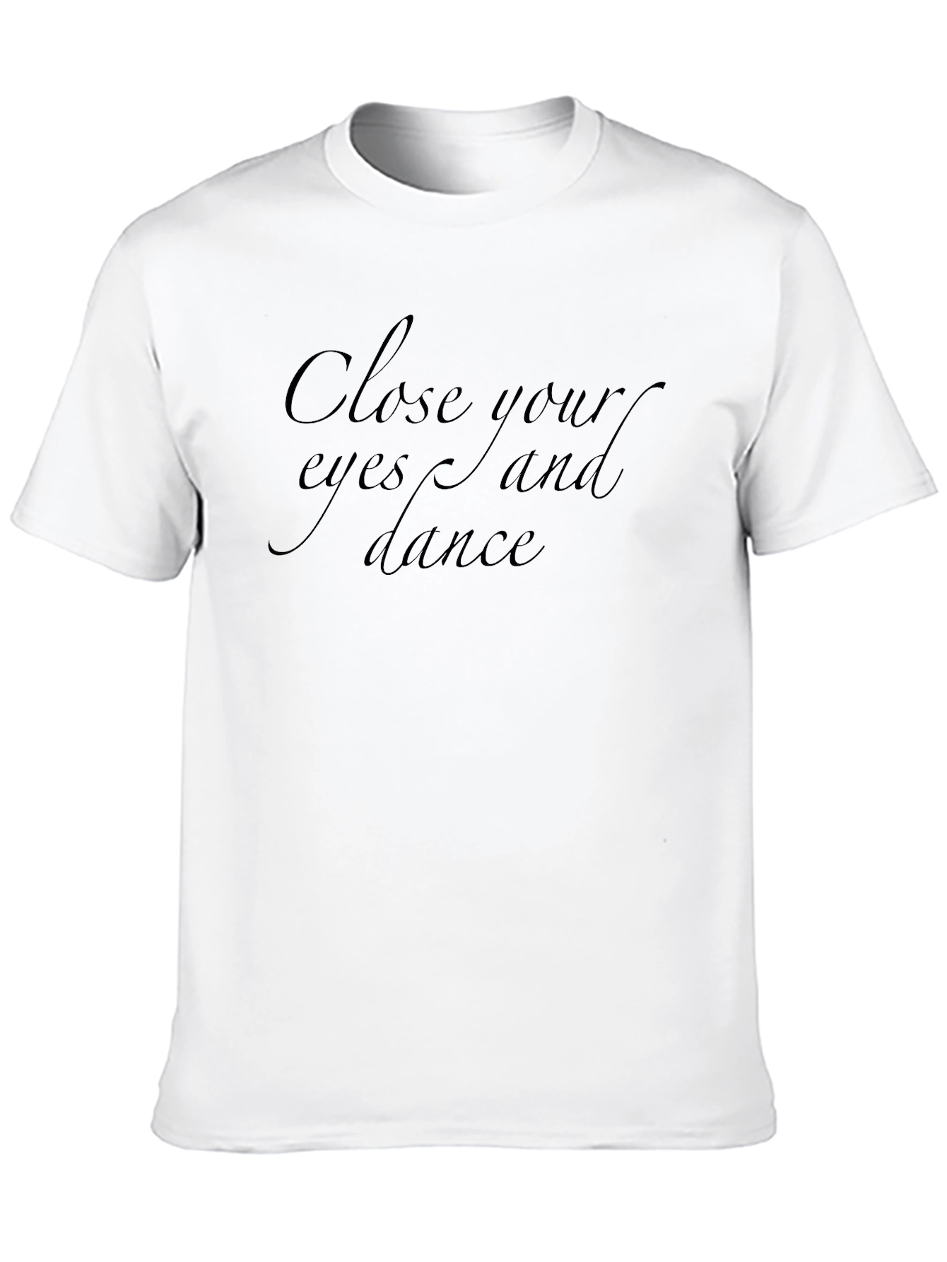 Close Your Eyes & Dance Black Graphic Tee