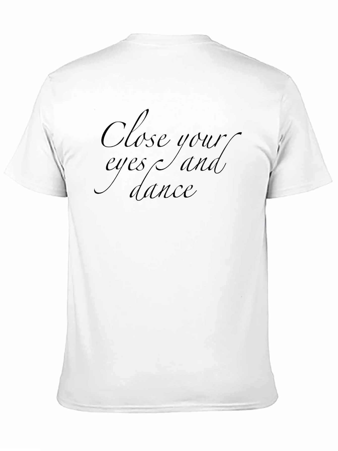 Close Your Eyes & Dance Black Graphic Tee