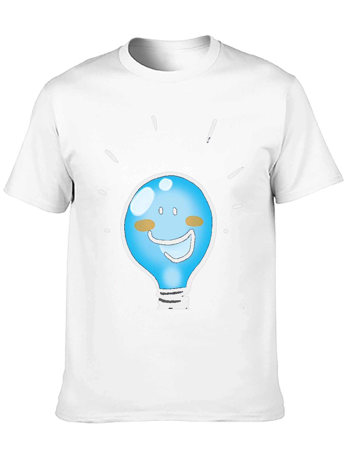 Funny Idea Light Bulb Graphic Tee - Black
