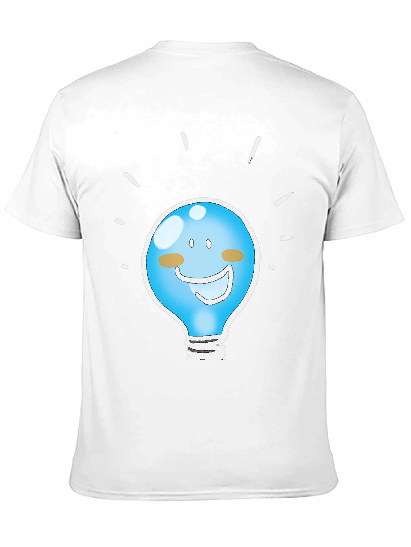 Funny Idea Light Bulb Graphic Tee - Black