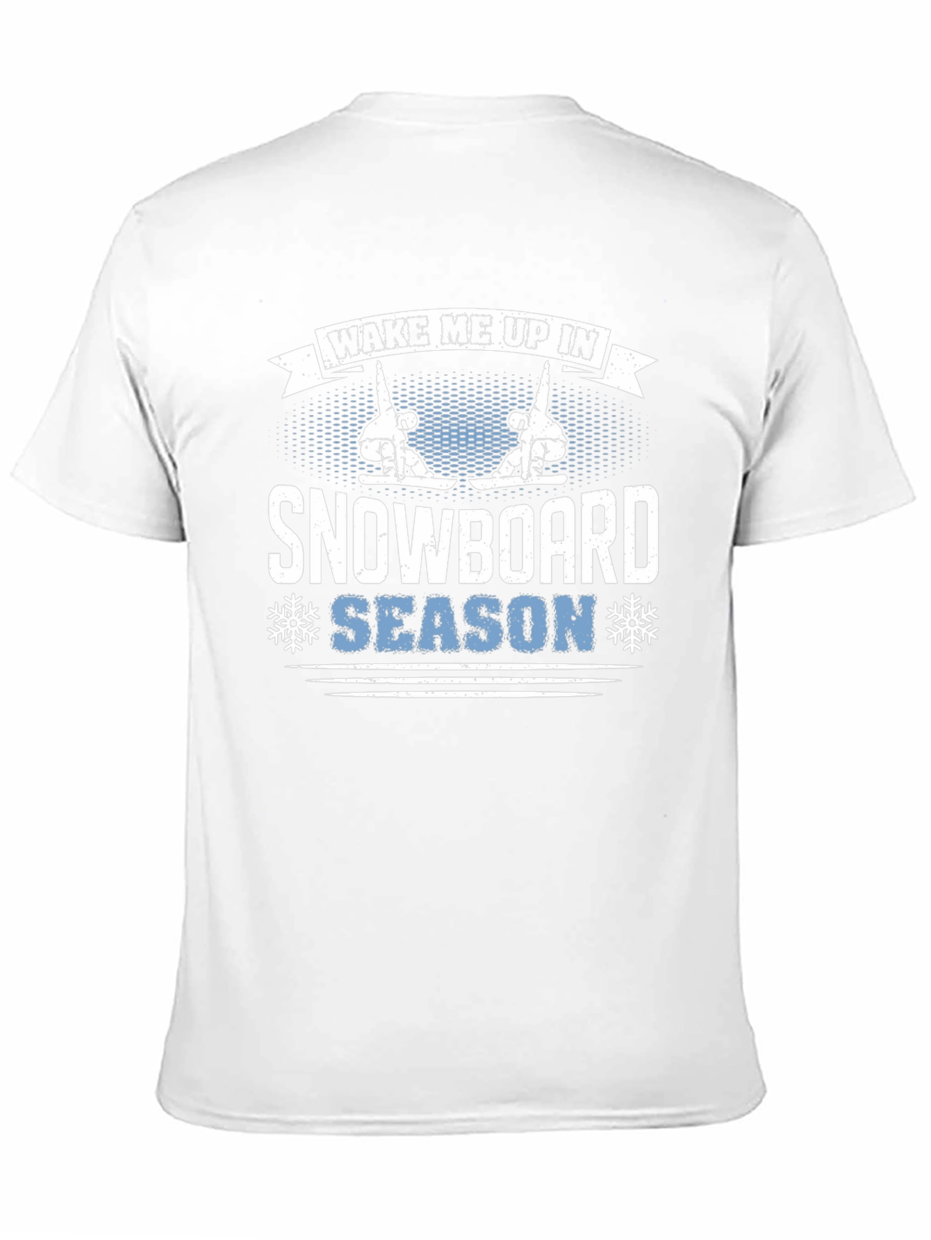 Wake Me Up in Snowboard Season Black T-Shirt