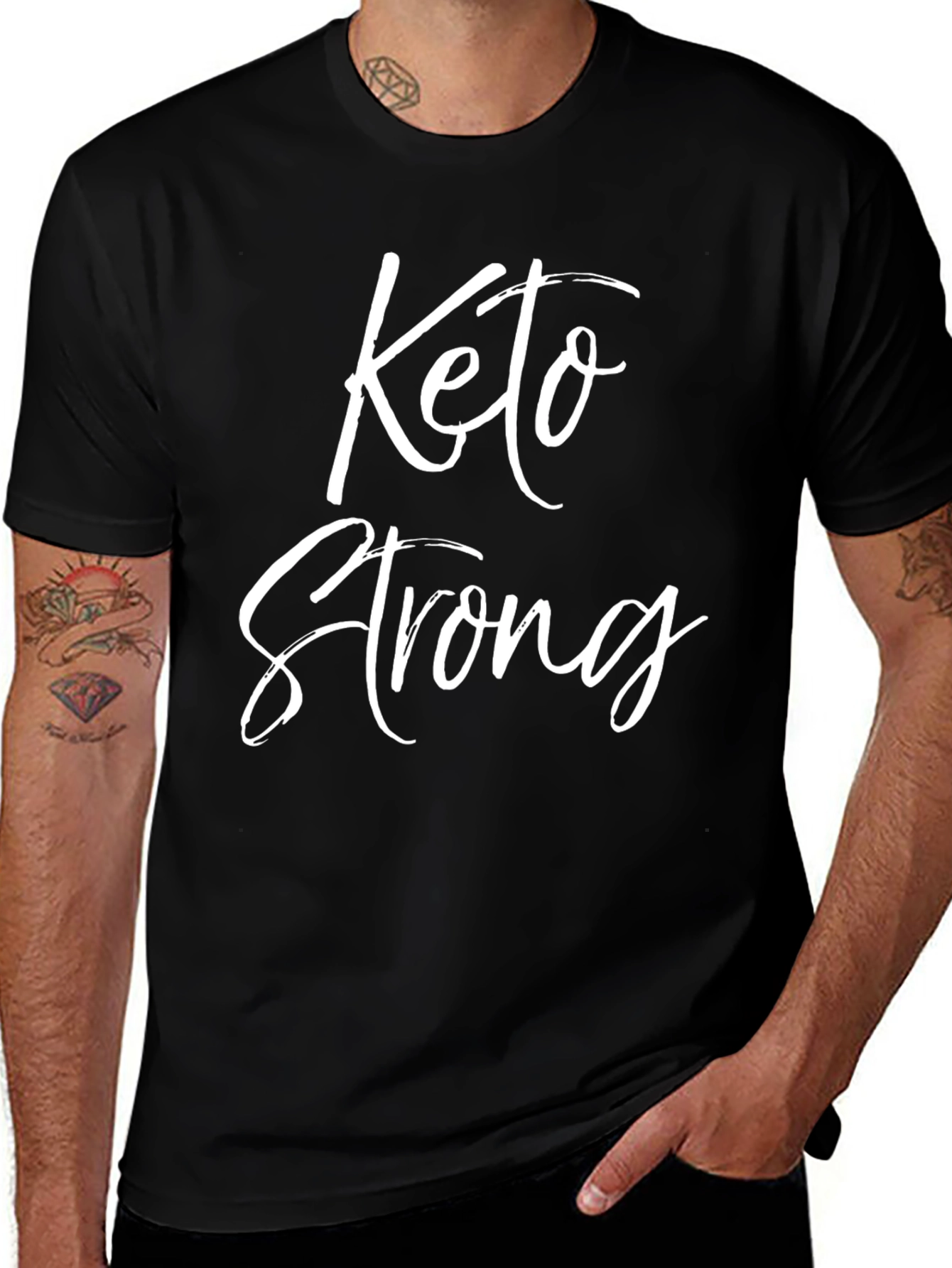 Keto Strong Black T-Shirt