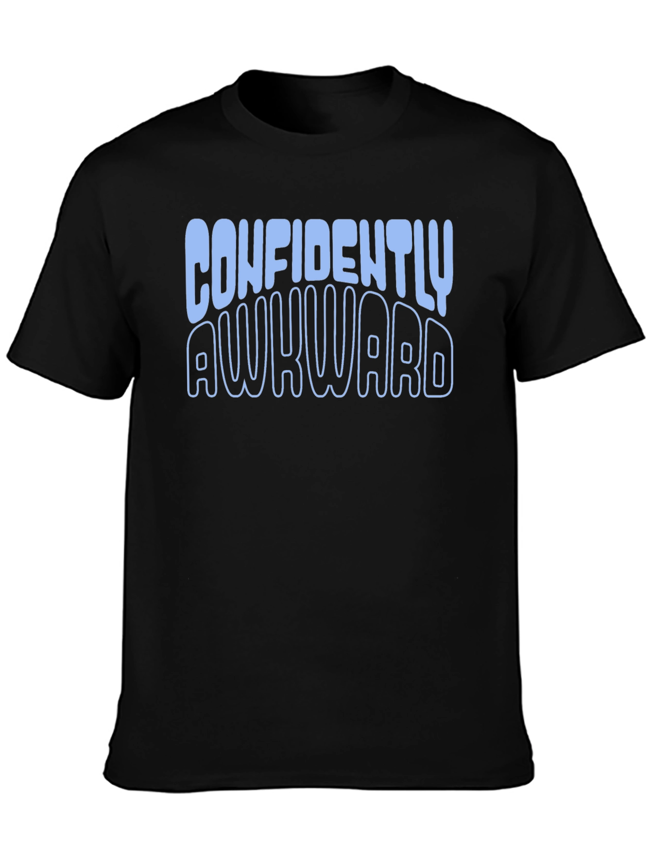 Confidently Awkward Graphic Tee - Black