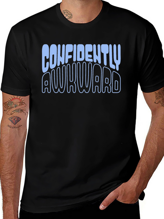 Confidently Awkward Graphic Tee - Black