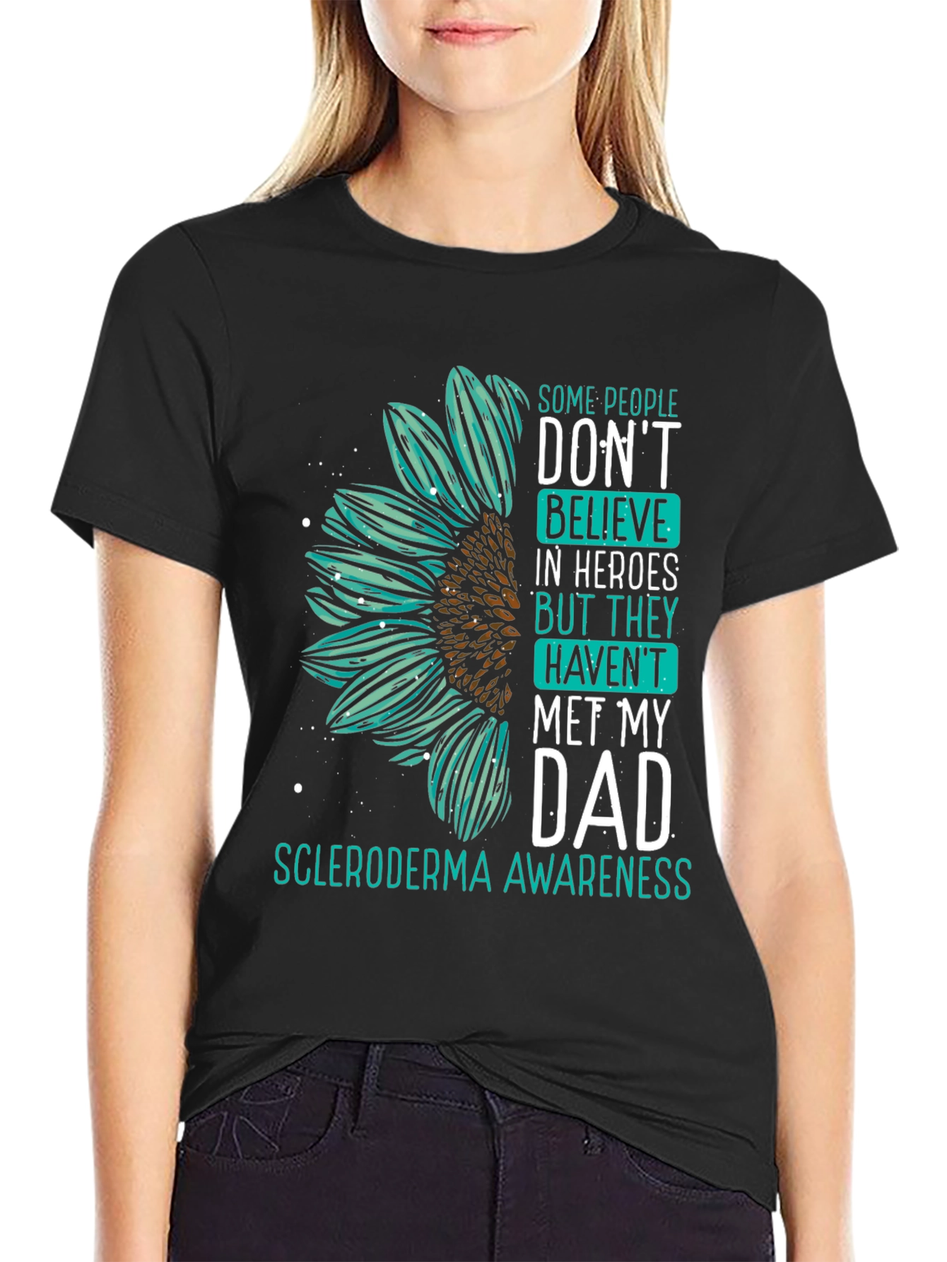 Scleroderma Awareness Sunflower T-Shirt