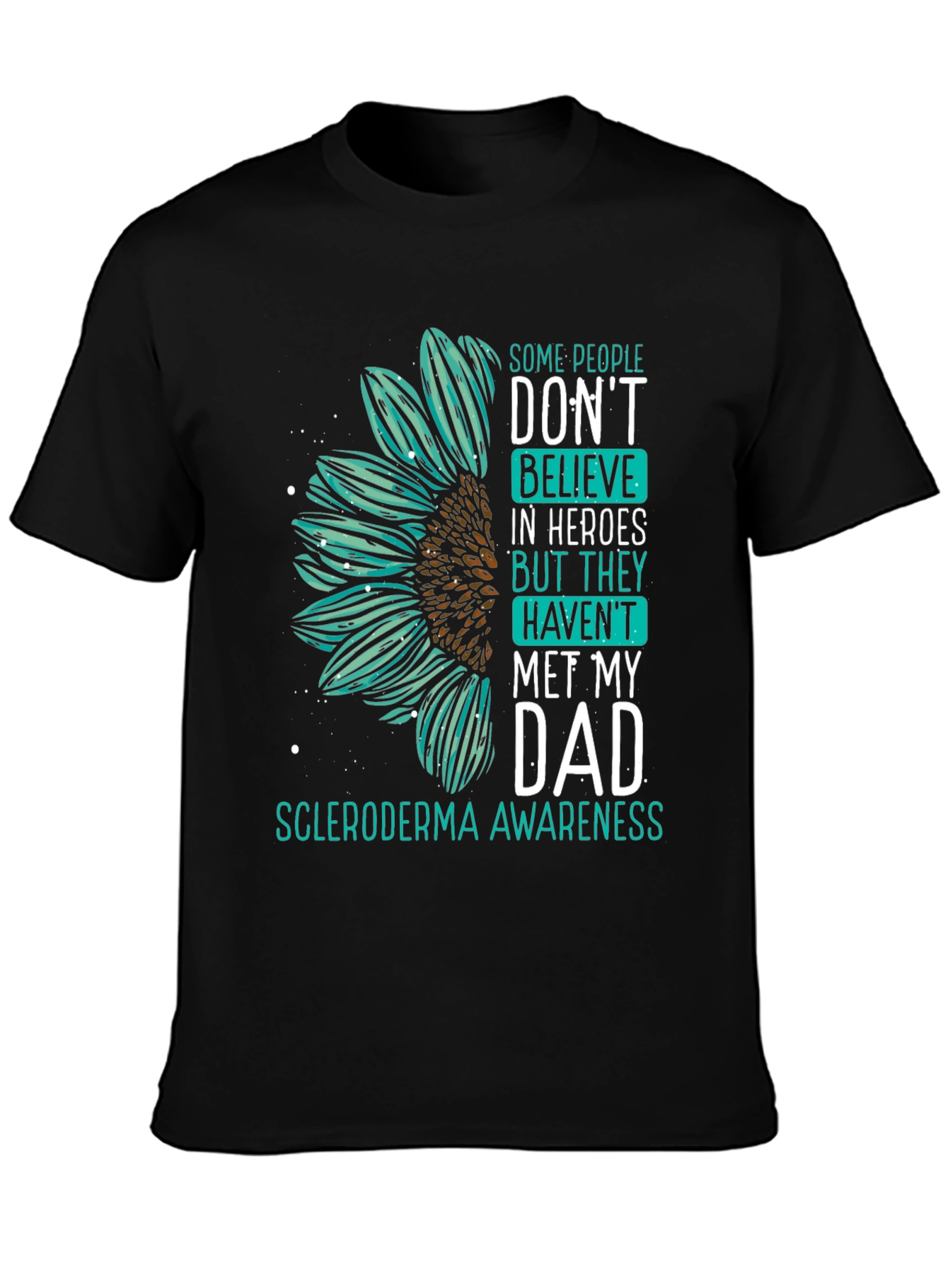Scleroderma Awareness Sunflower T-Shirt