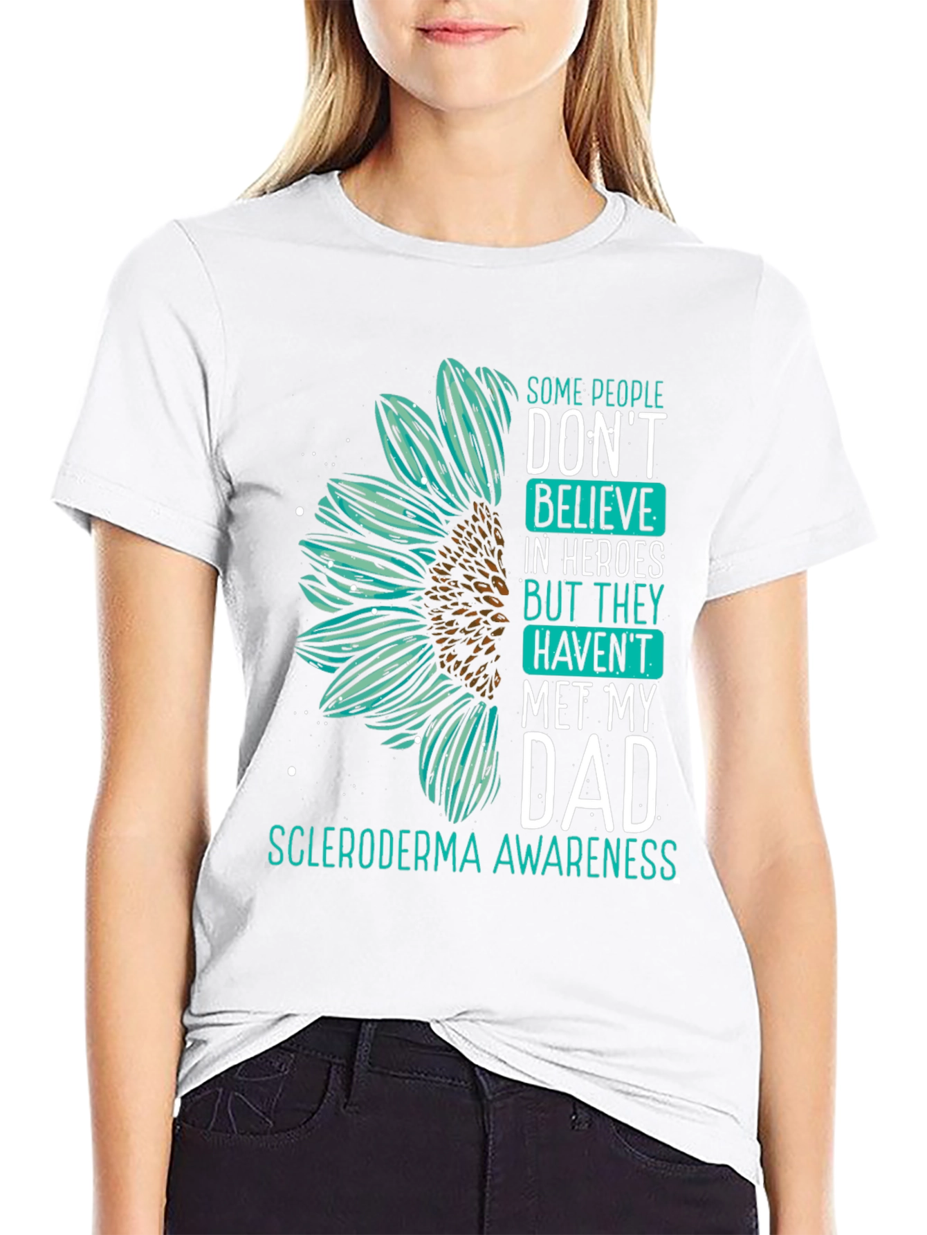 Scleroderma Awareness Sunflower T-Shirt