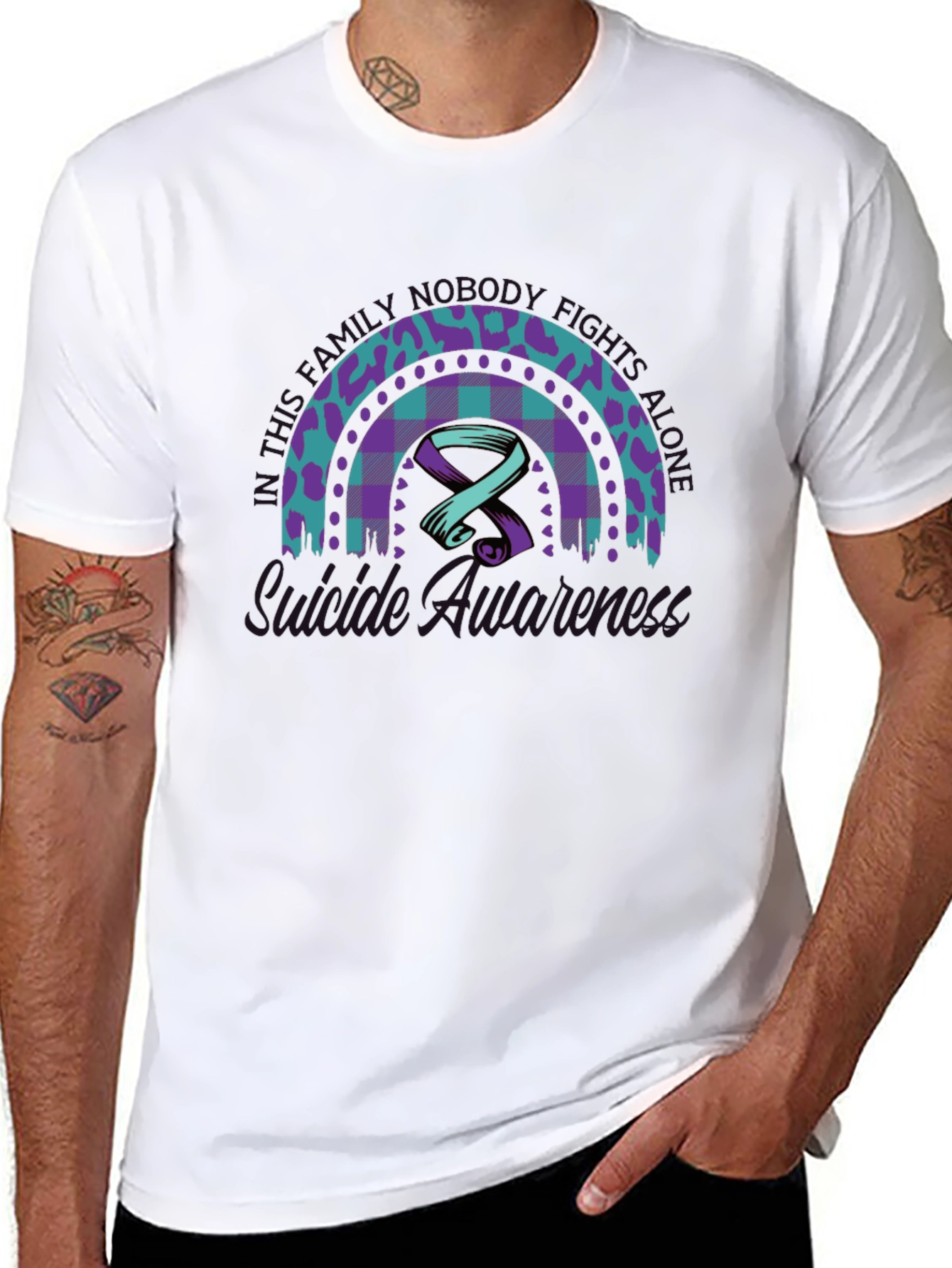 Mental Illness Awareness Rainbow T-Shirt