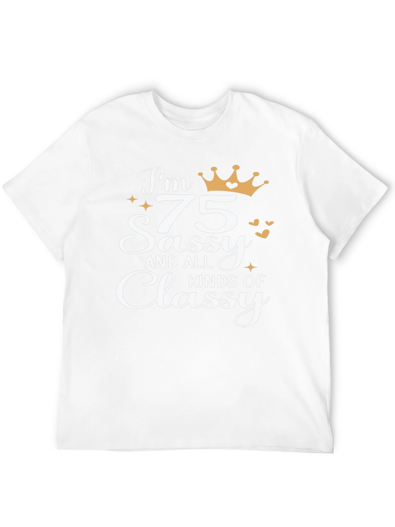 Sassy 75th Birthday Black T-Shirt