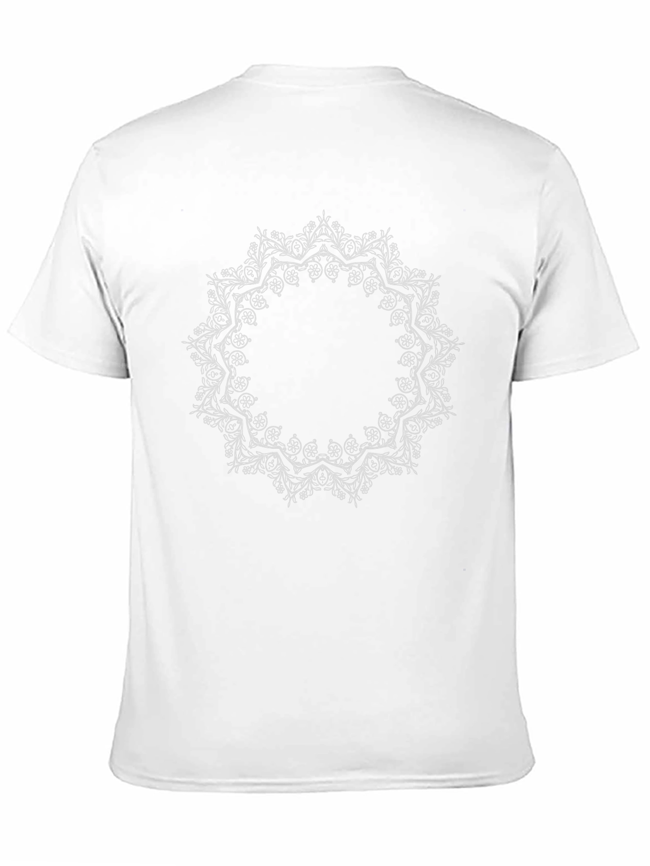 Floral Mandala Graphic Tee - Classic Black
