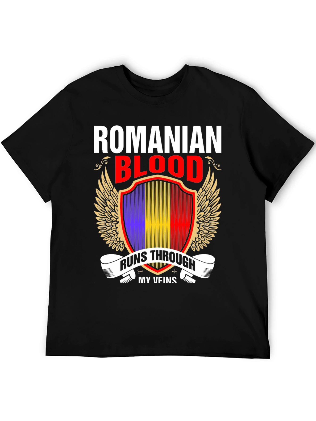 Romanian Blood Runs Through My Veins T-Shirt