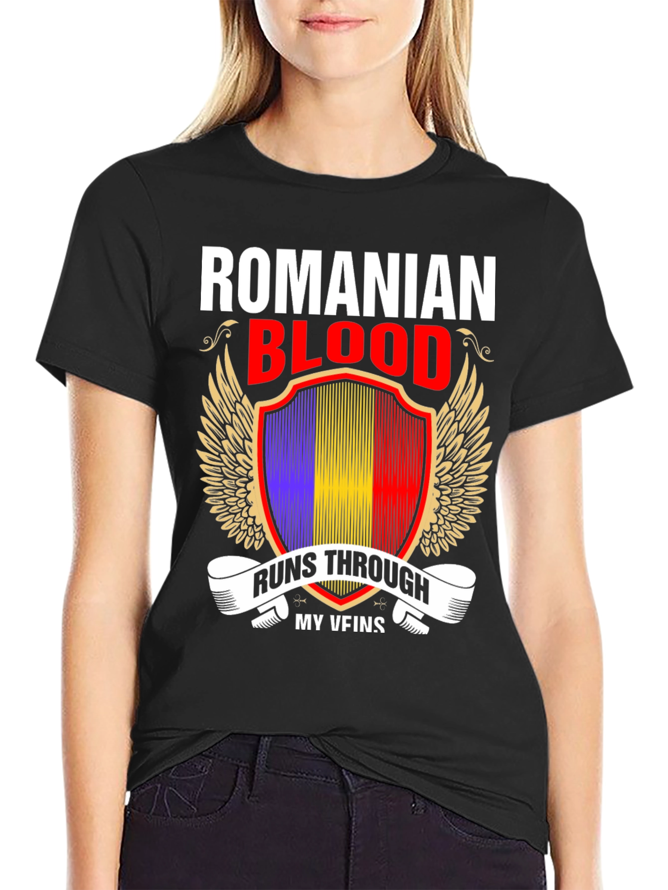 Romanian Blood Runs Through My Veins T-Shirt