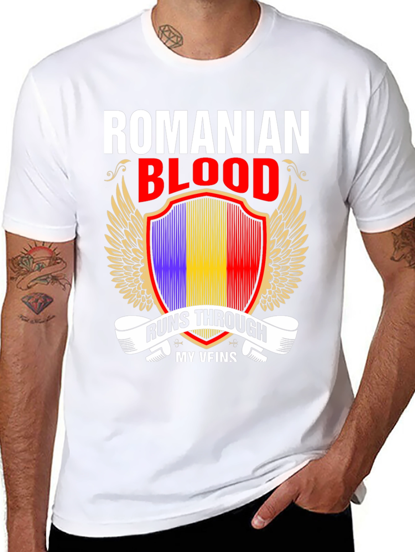 Romanian Blood Runs Through My Veins T-Shirt