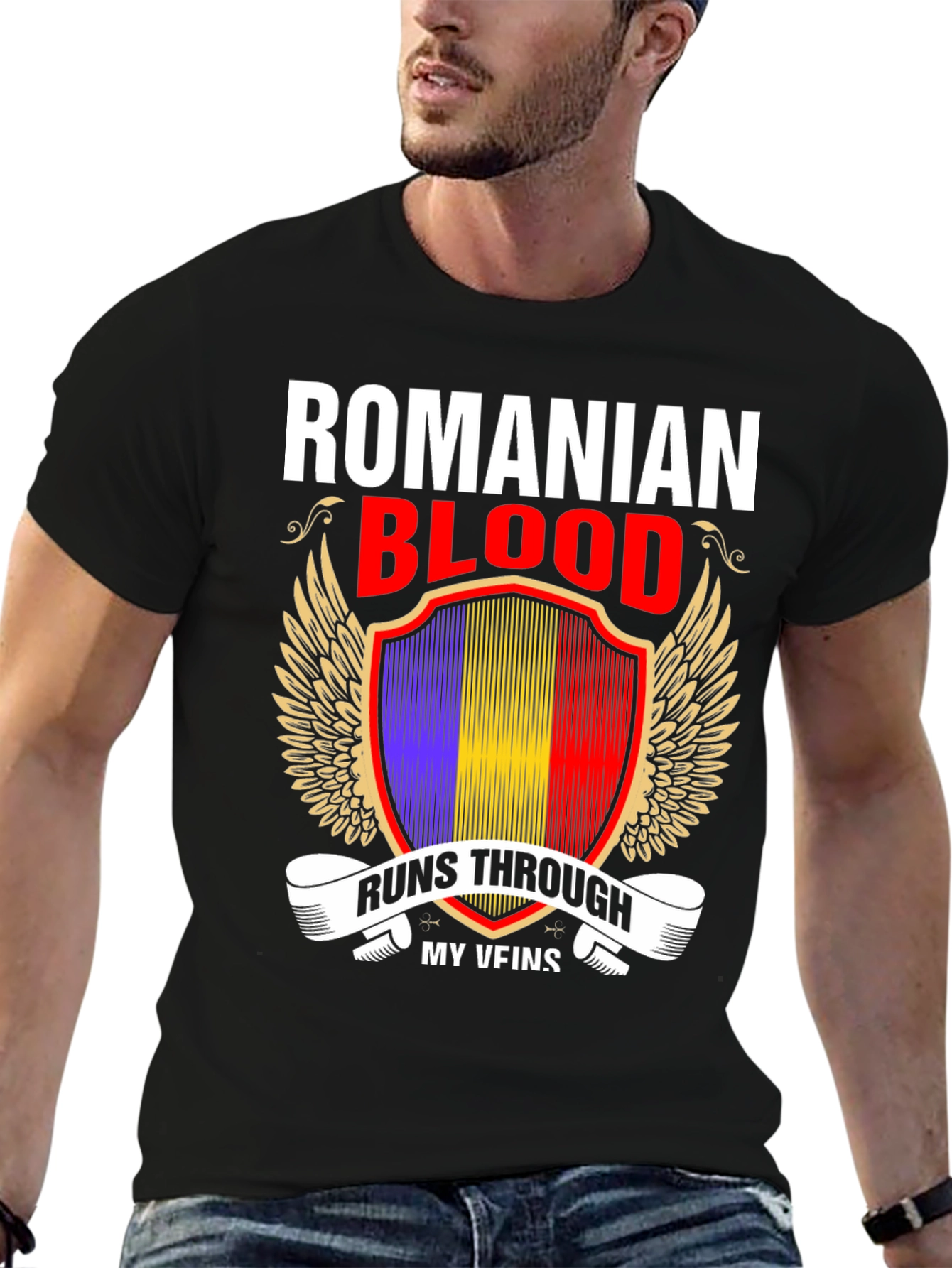 Romanian Blood Runs Through My Veins T-Shirt