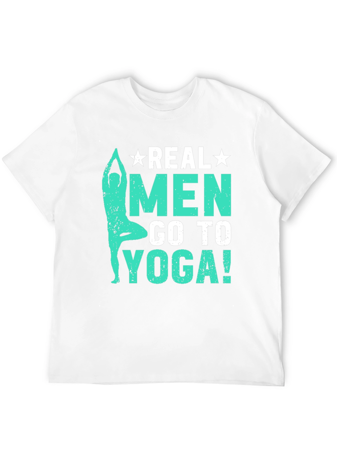 Real Men Go To Yoga T-Shirt - Black