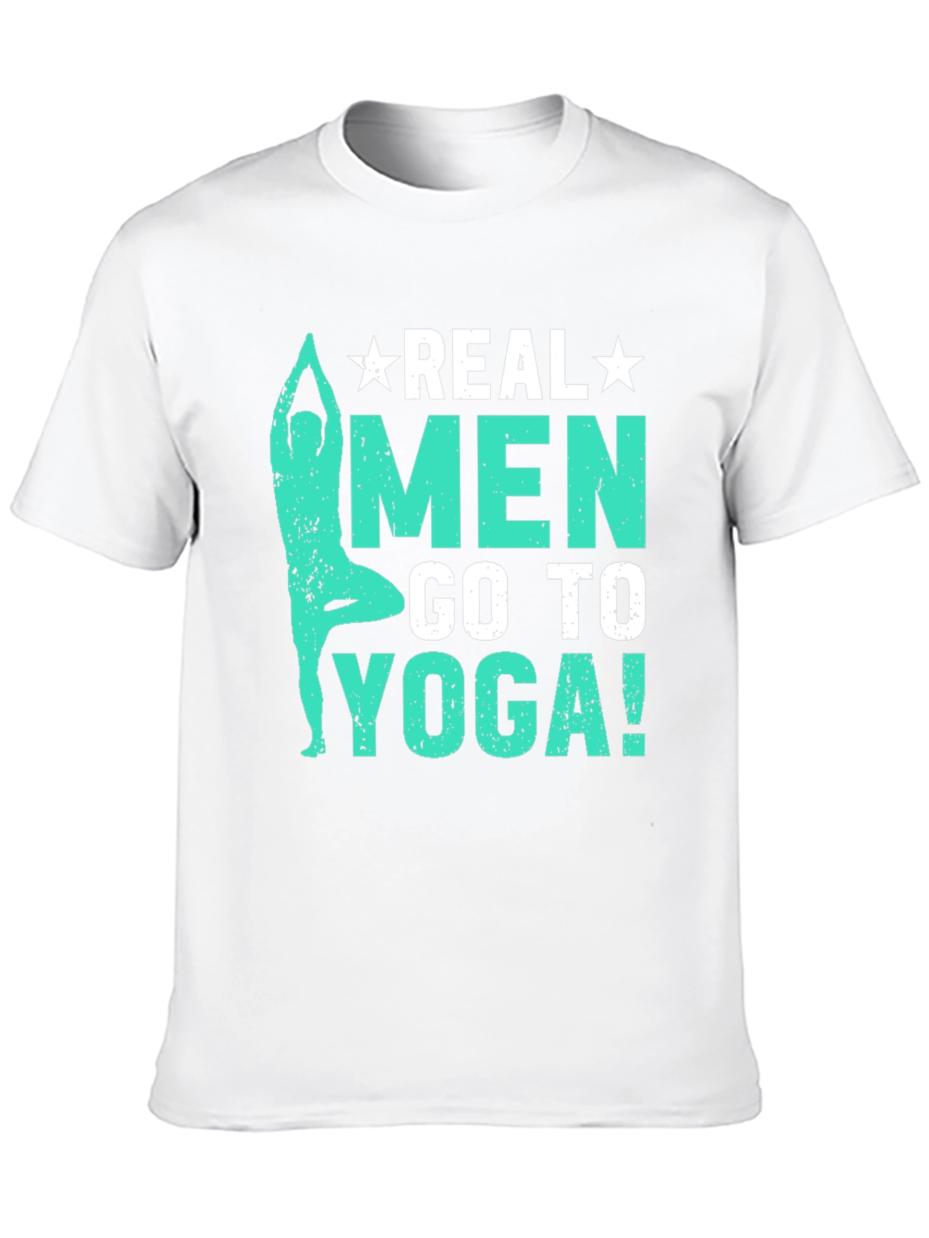 Real Men Go To Yoga T-Shirt - Black