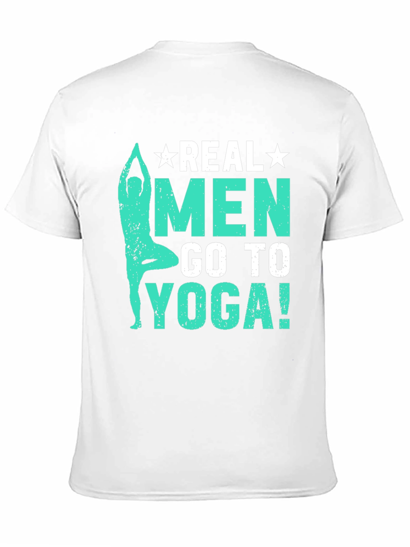Real Men Go To Yoga T-Shirt - Black