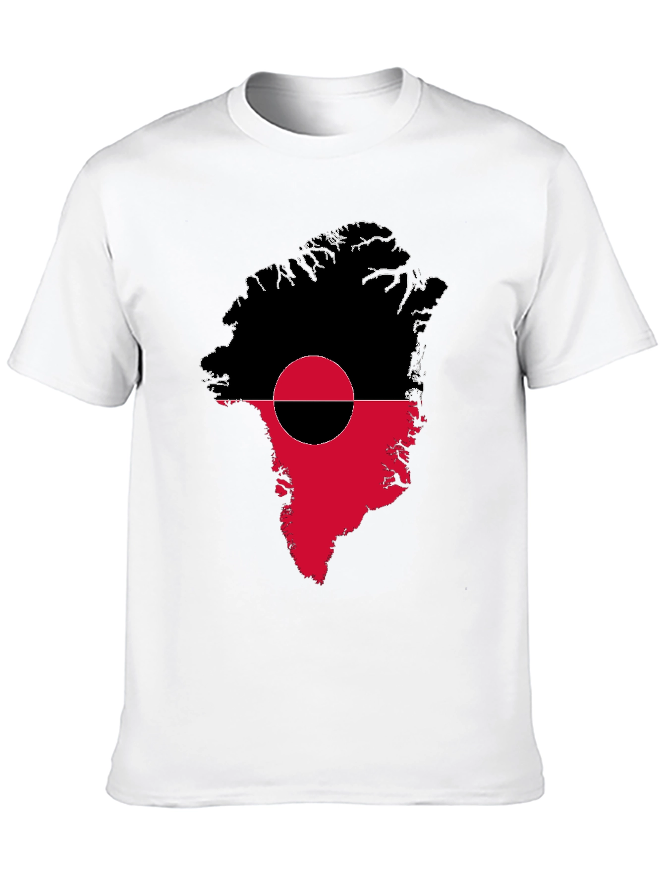 Greenland Flag T-Shirt - Unique Map Design