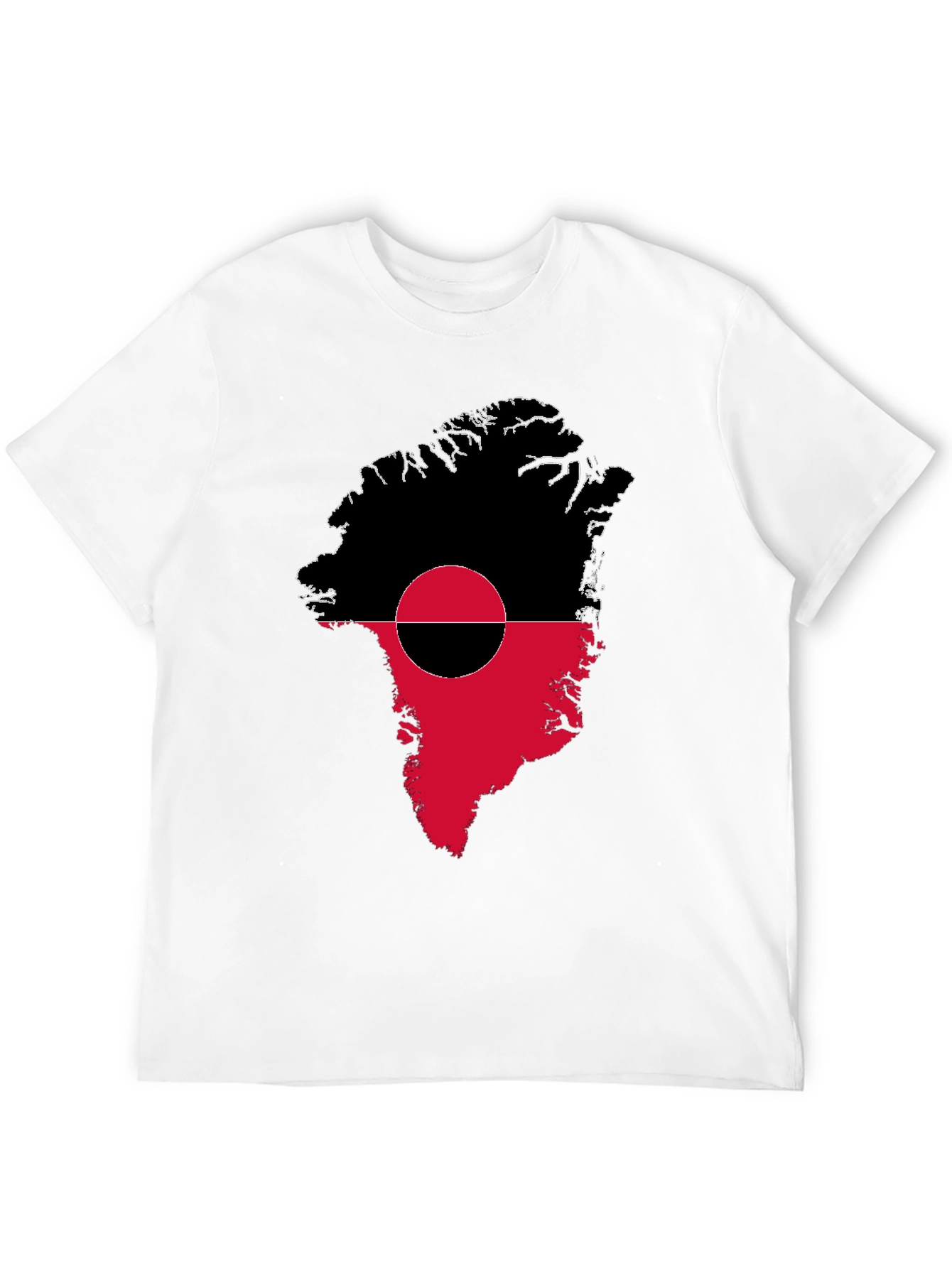 Greenland Flag T-Shirt - Unique Map Design