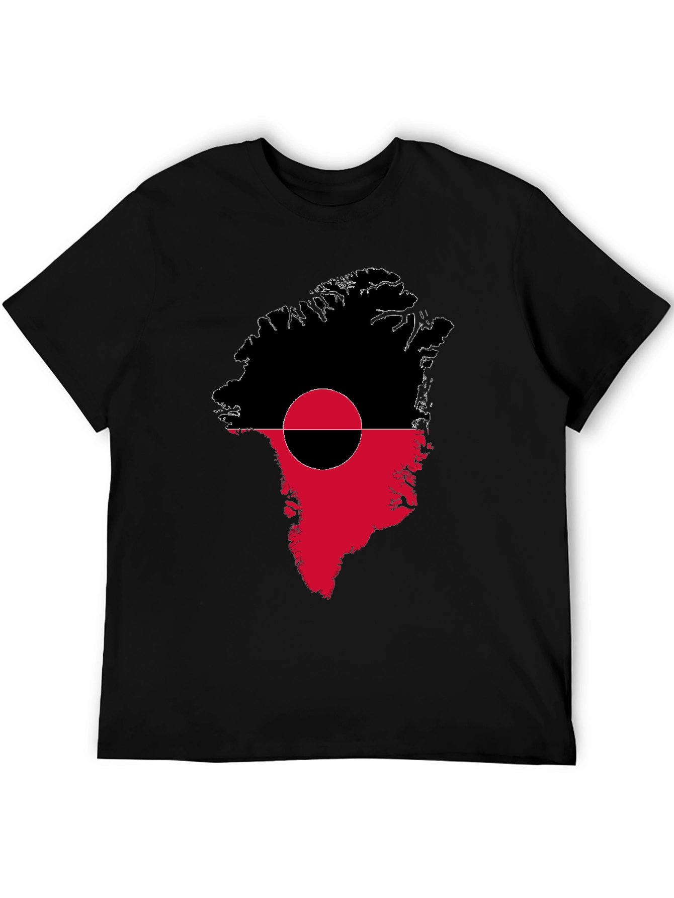 Greenland Flag T-Shirt - Unique Map Design