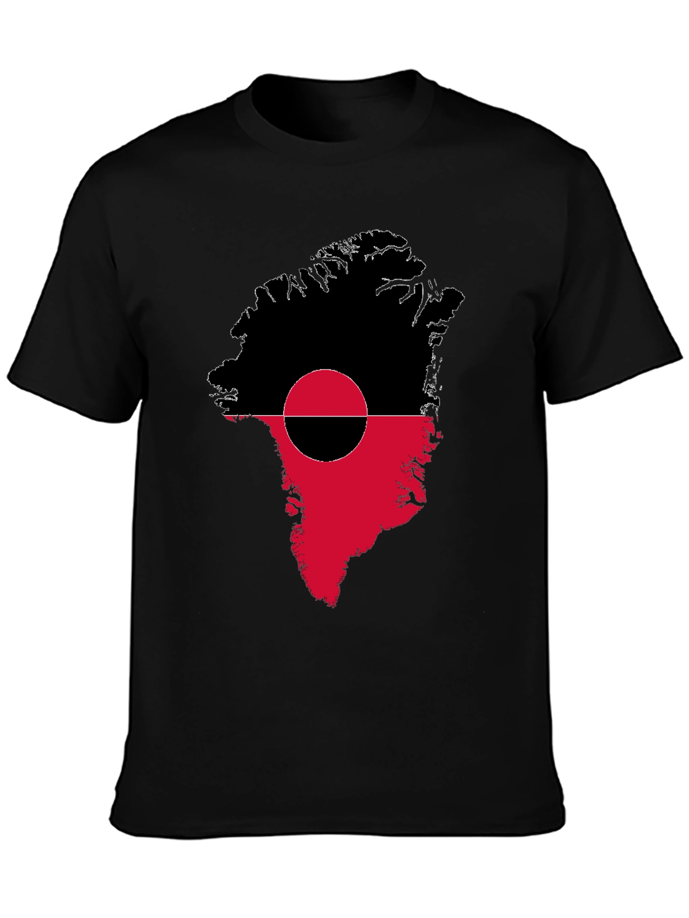 Greenland Flag T-Shirt - Unique Map Design