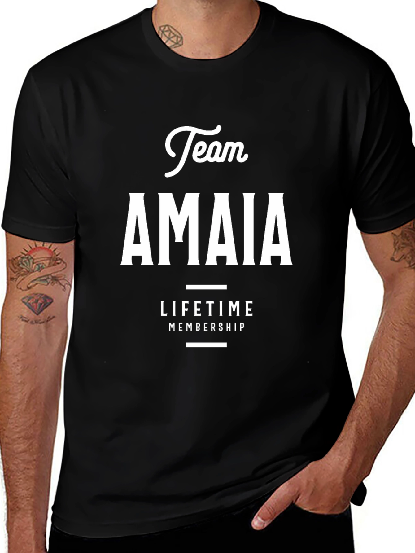 Team AMAIA Lifetime Membership Black T-Shirt
