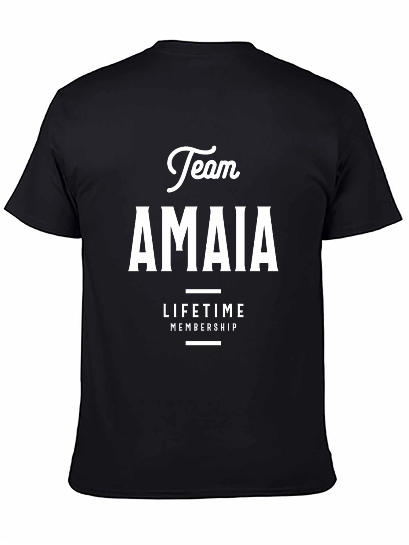 Team AMAIA Lifetime Membership Black T-Shirt