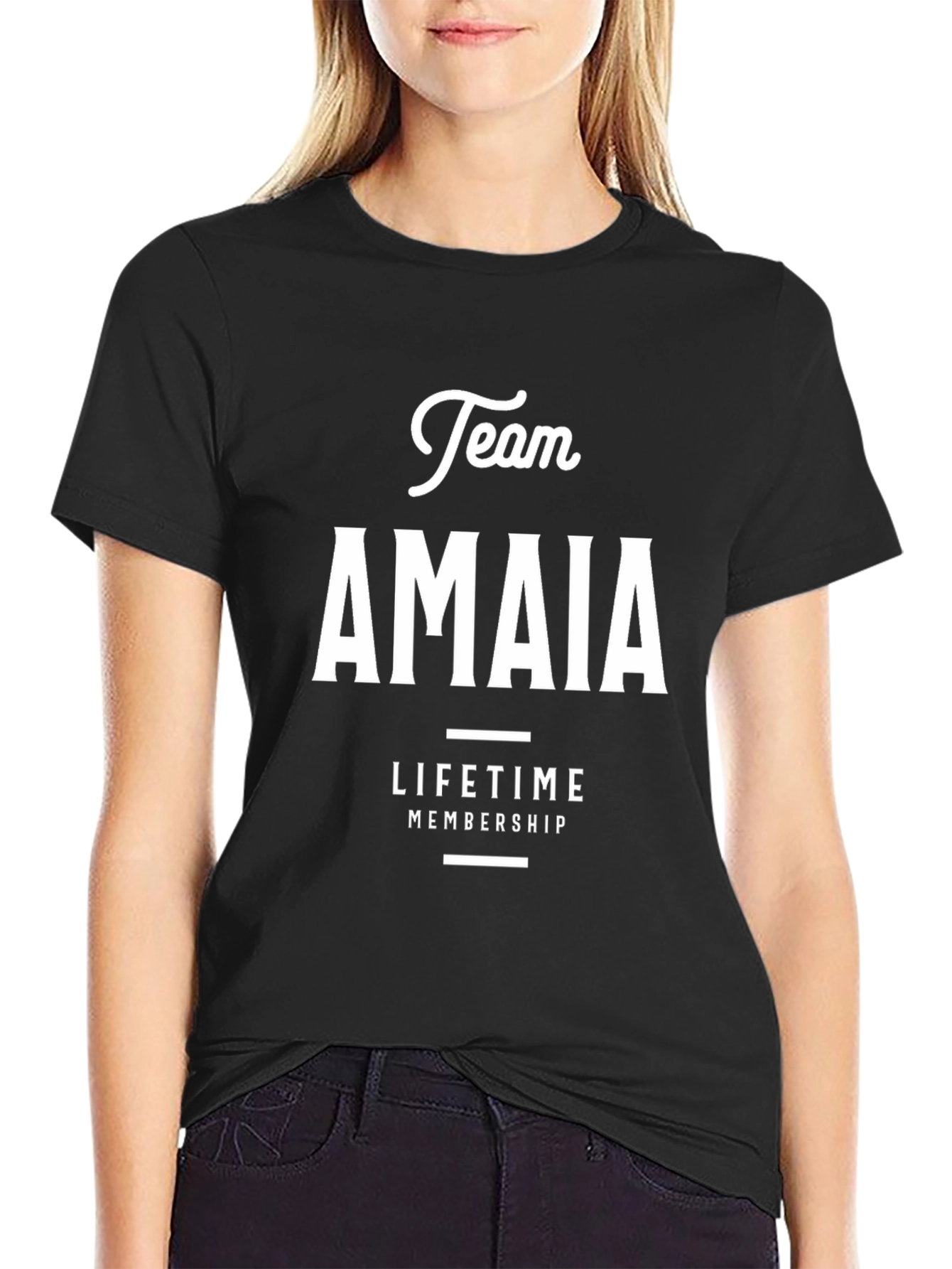 Team AMAIA Lifetime Membership Black T-Shirt