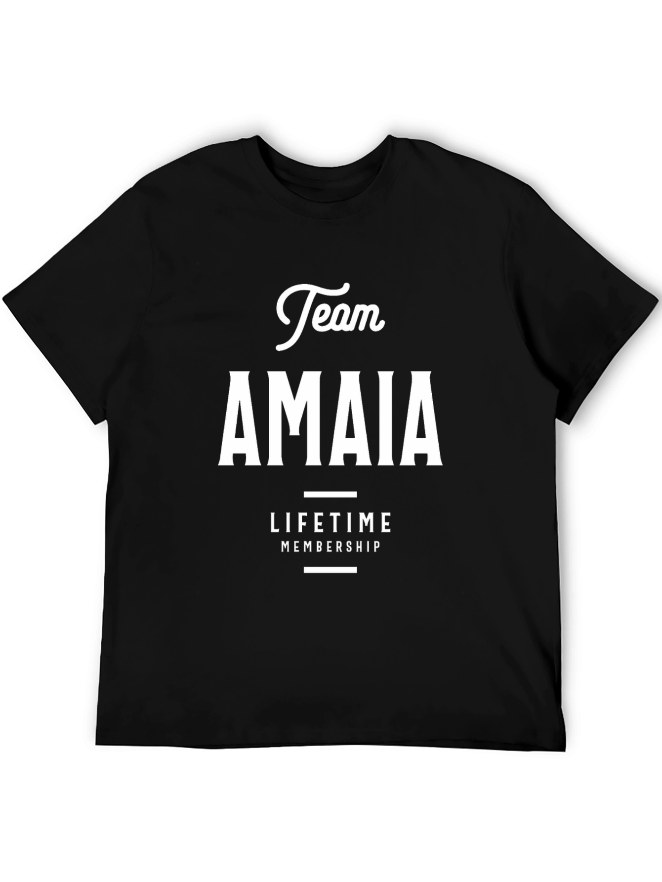 Team AMAIA Lifetime Membership Black T-Shirt