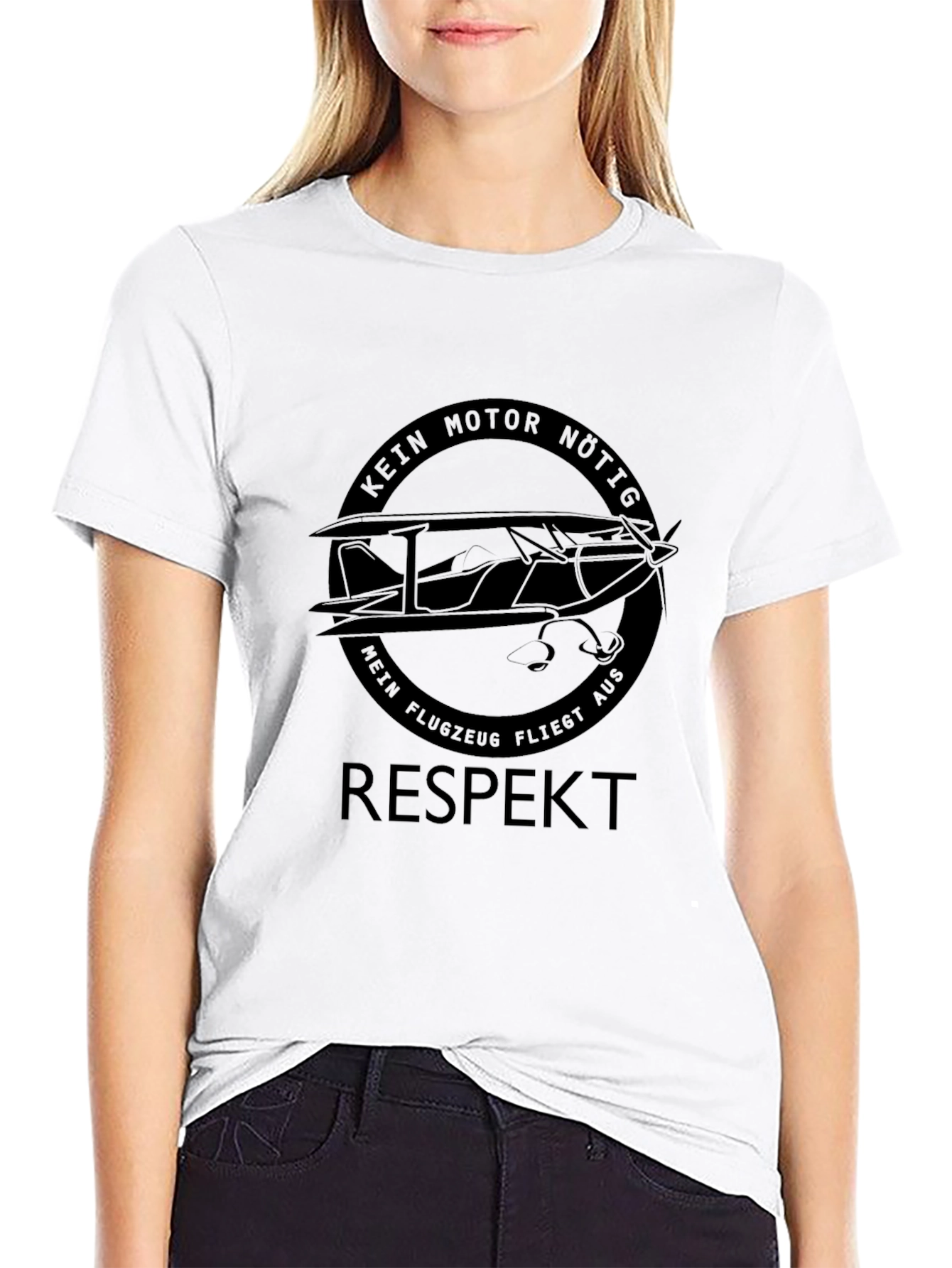Respect Plane T-Shirt - No Motor Needed!