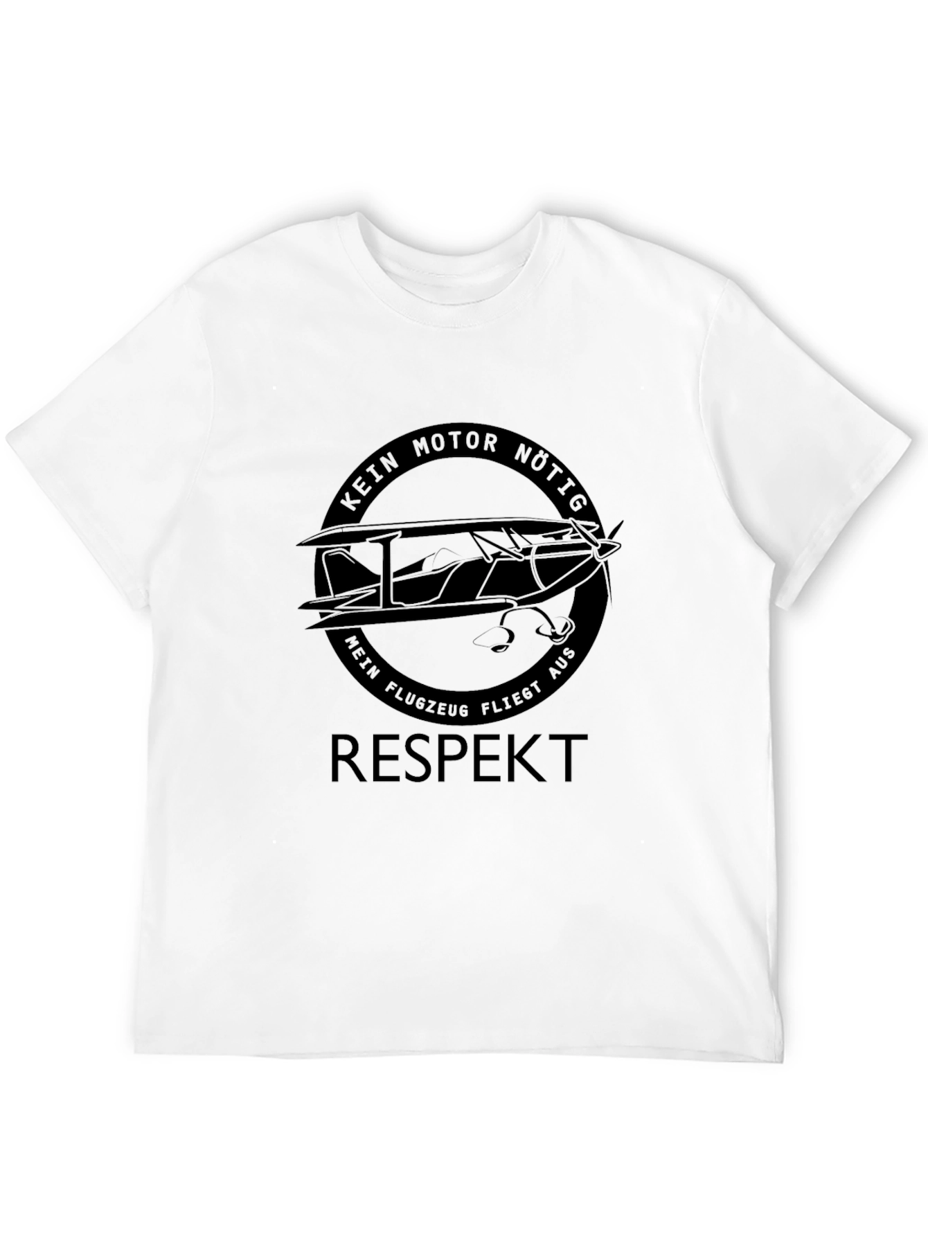 Respect Plane T-Shirt - No Motor Needed!