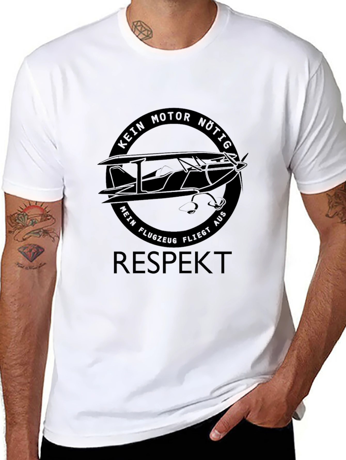 Respect Plane T-Shirt - No Motor Needed!