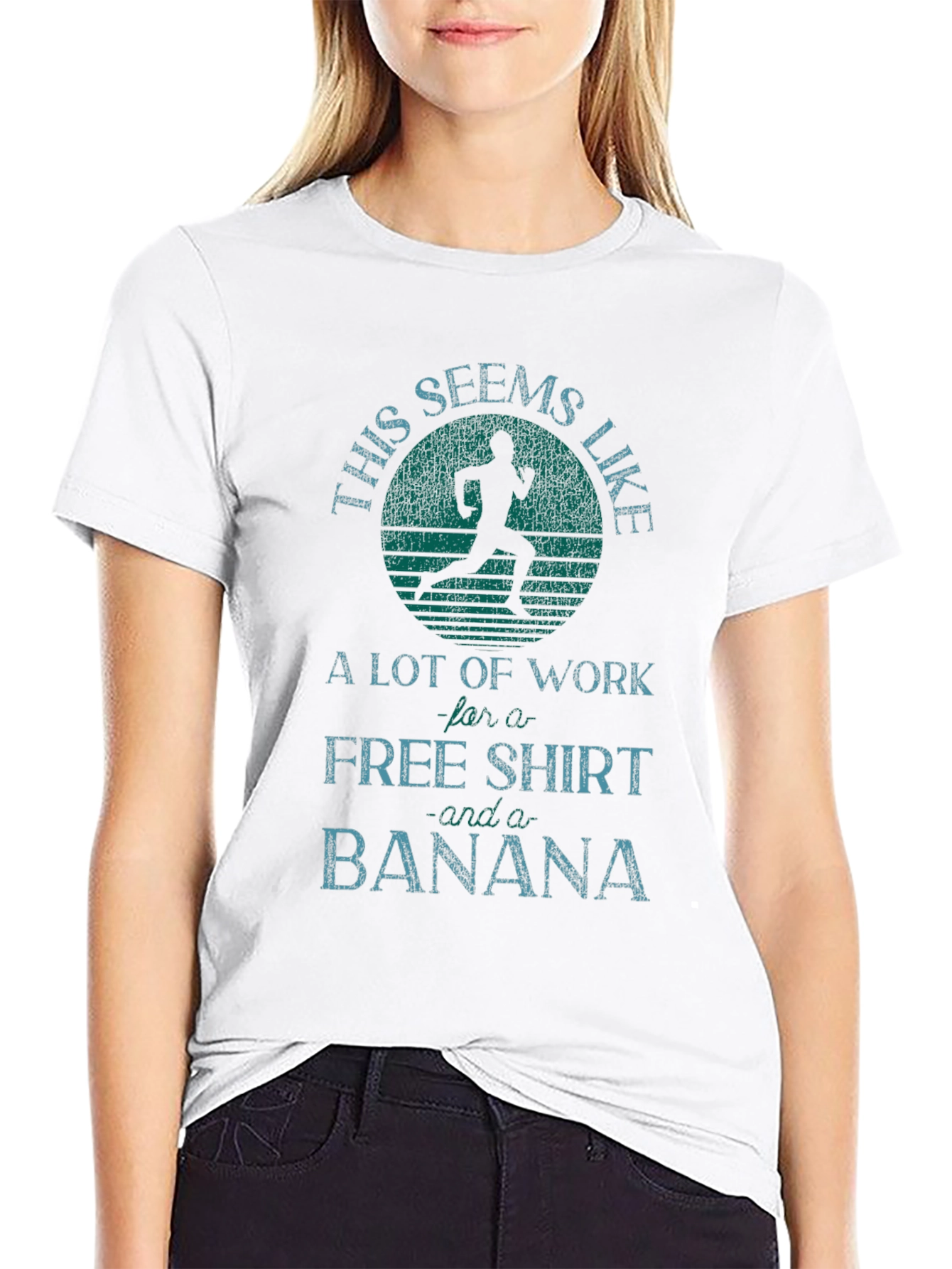 Funny Running T-Shirt: Free Shirt & Banana