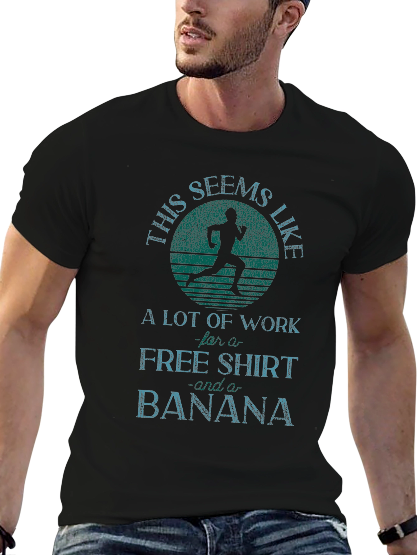 Funny Running T-Shirt: Free Shirt & Banana