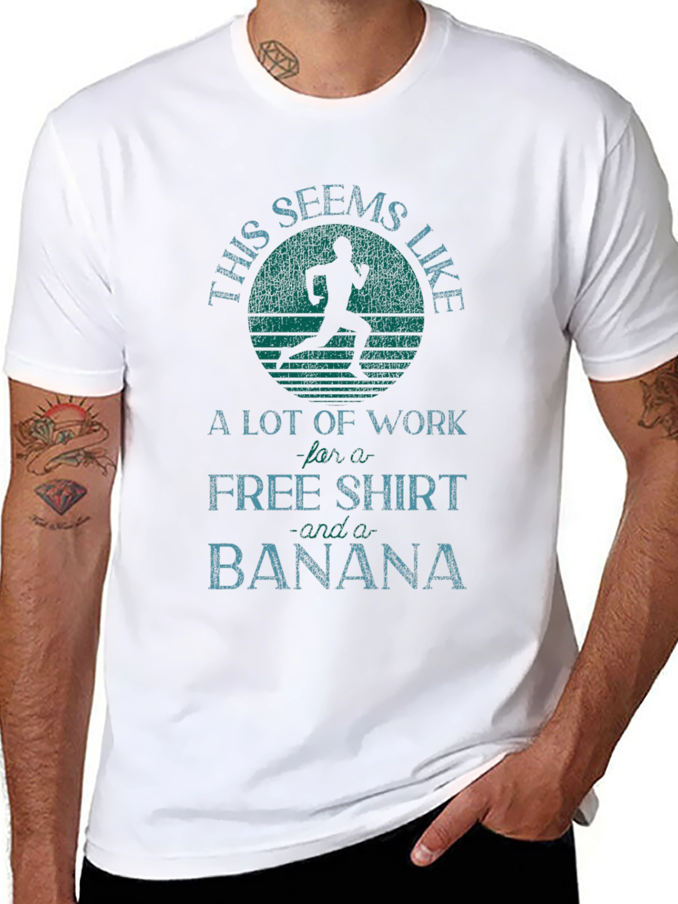 Funny Running T-Shirt: Free Shirt & Banana