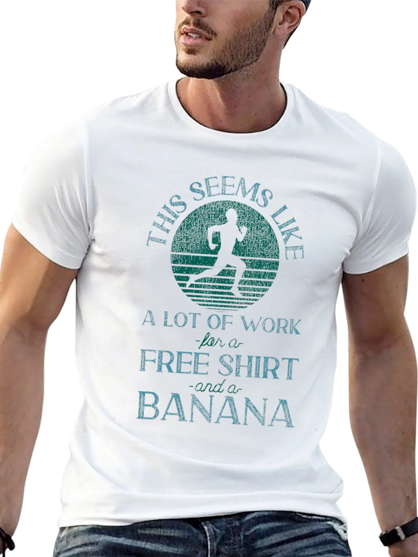 Funny Running T-Shirt: Free Shirt & Banana