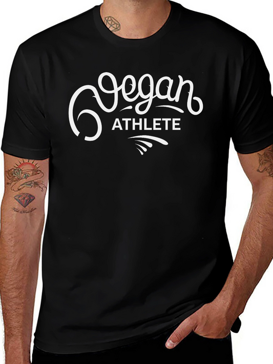 Vegan Athlete Graphic Tee - Black