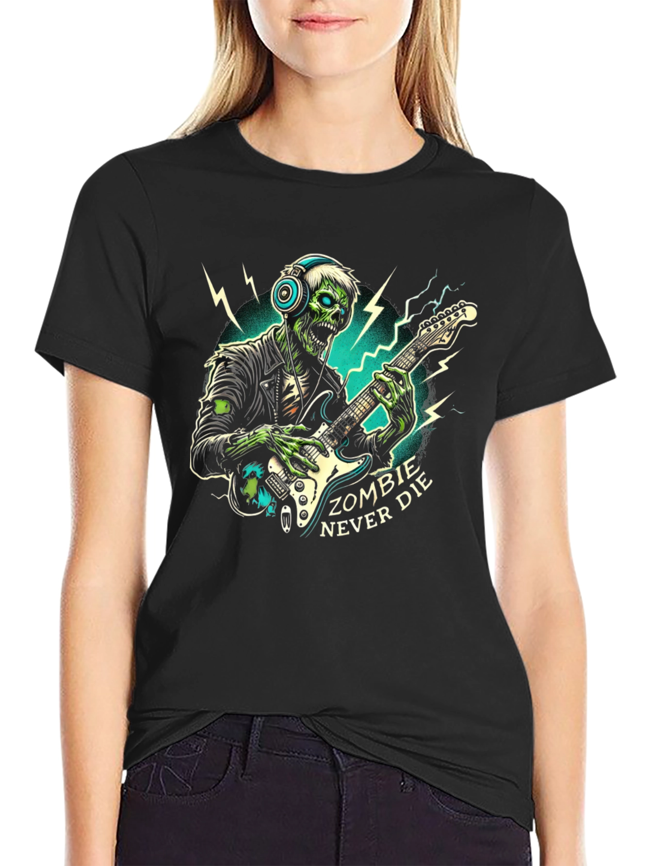 Zombie Rocker T-Shirt: Never Die