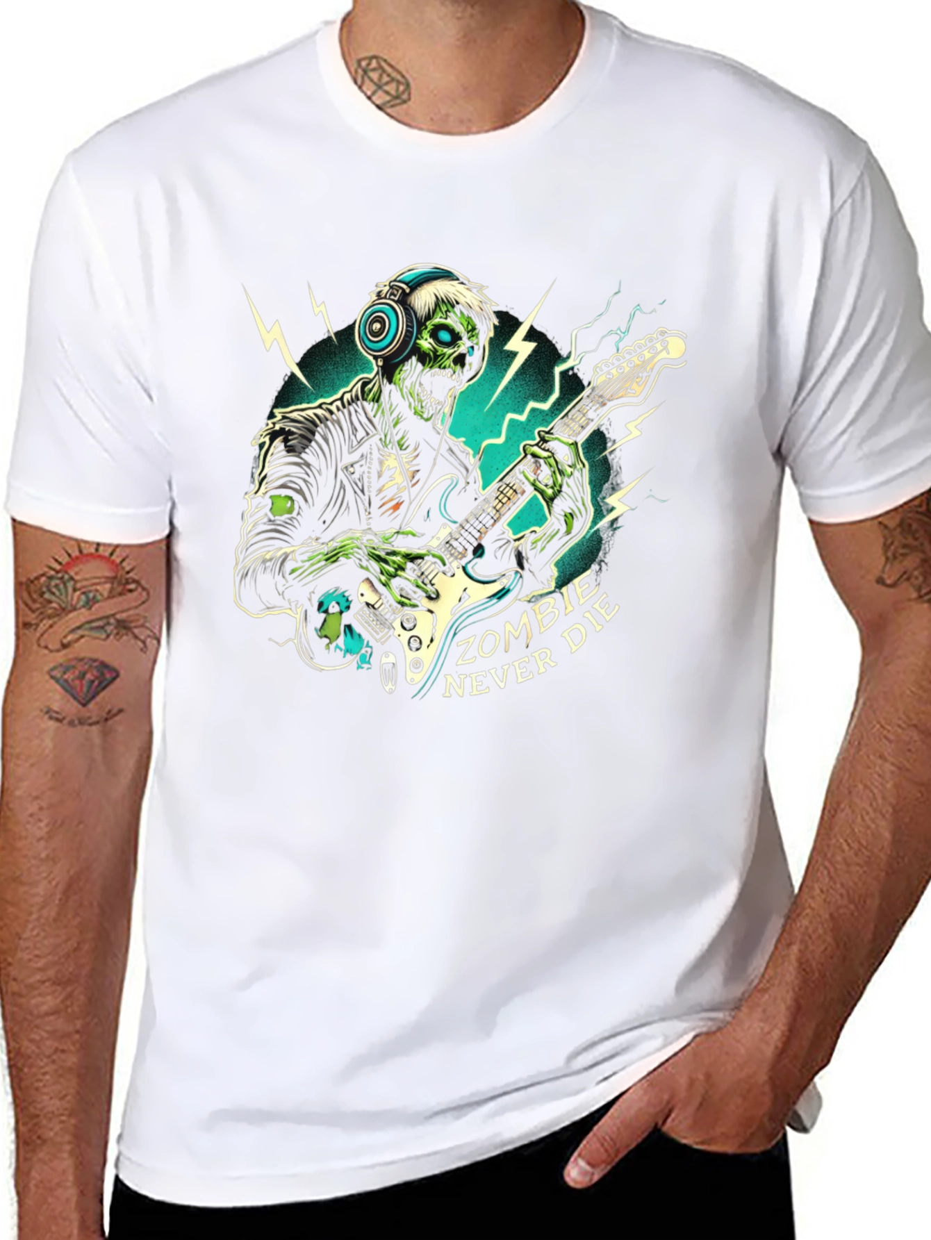 Zombie Rocker T-Shirt: Never Die