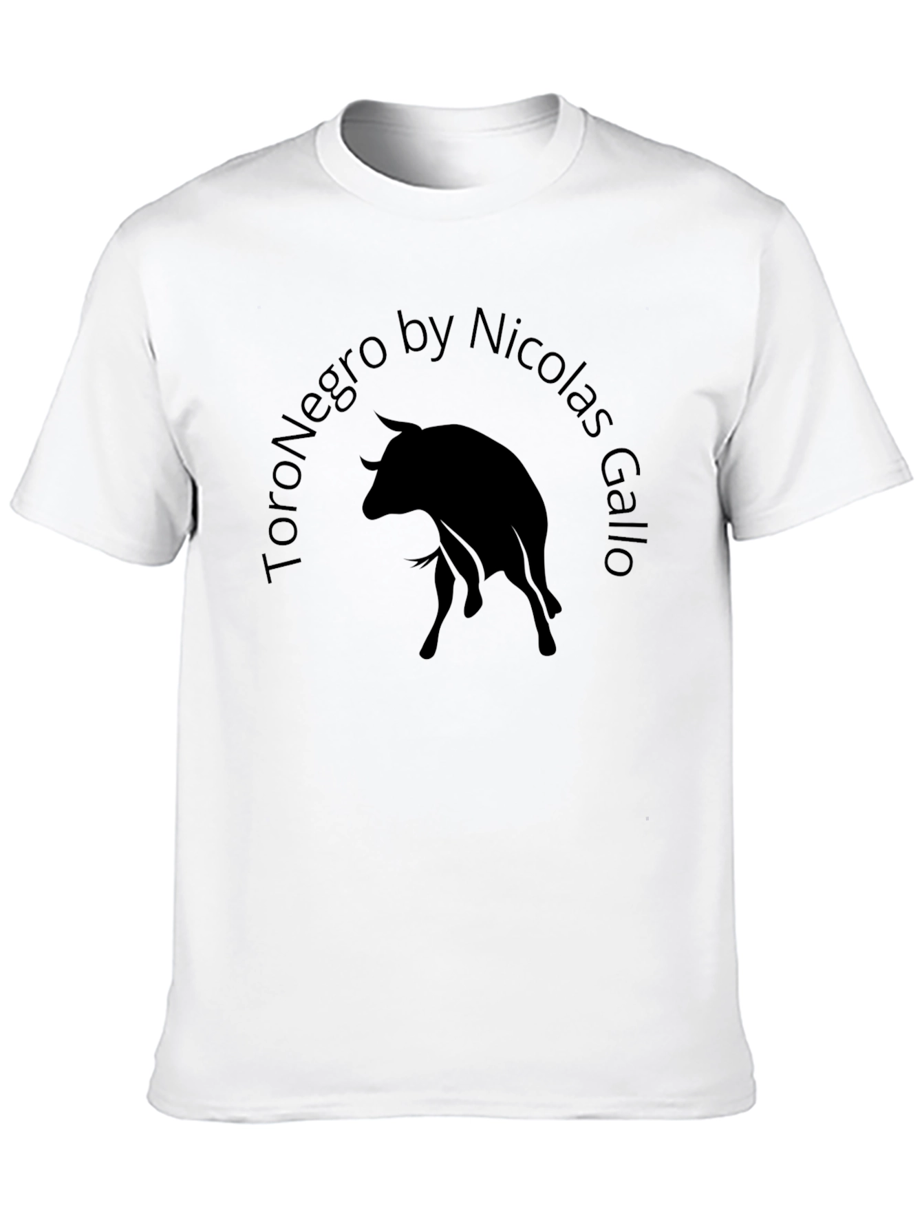 Toro Negro by Nicolas Gallo Black Graphic Tee