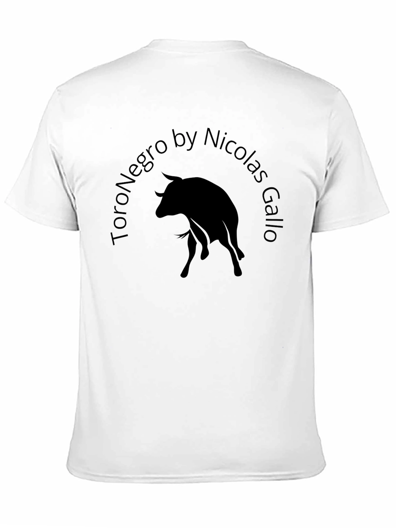 Toro Negro by Nicolas Gallo Black Graphic Tee