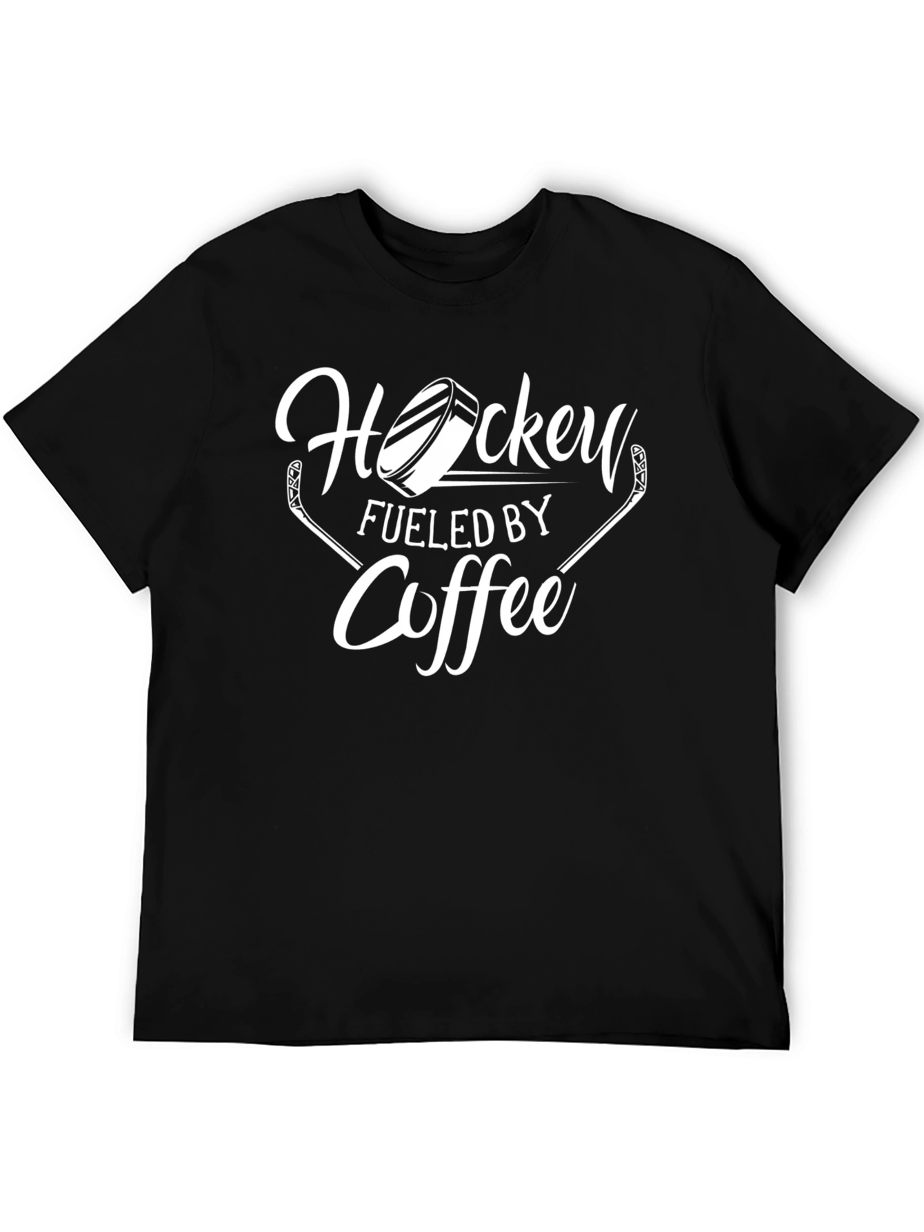 Hockey Fueled By Coffee Graphic T-Shirt